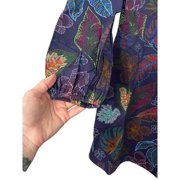 NWT Allison New York Flora Mini Dress in Navy Floral - 4 - Picture 4 of 13